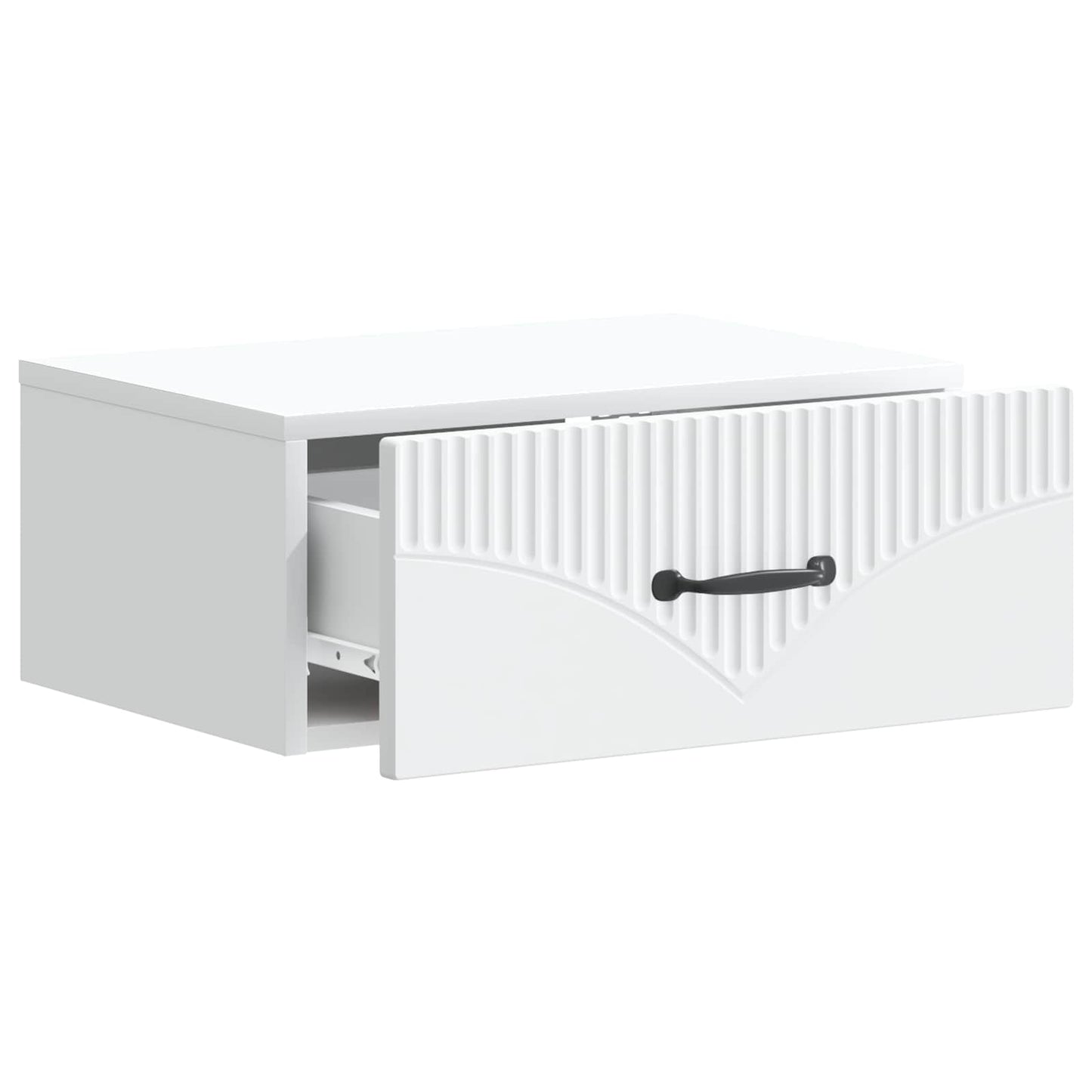 vidaXL Wall-Mounted Bedside Cabinet 2 pcs White 49 x 34.5 x 20 cm