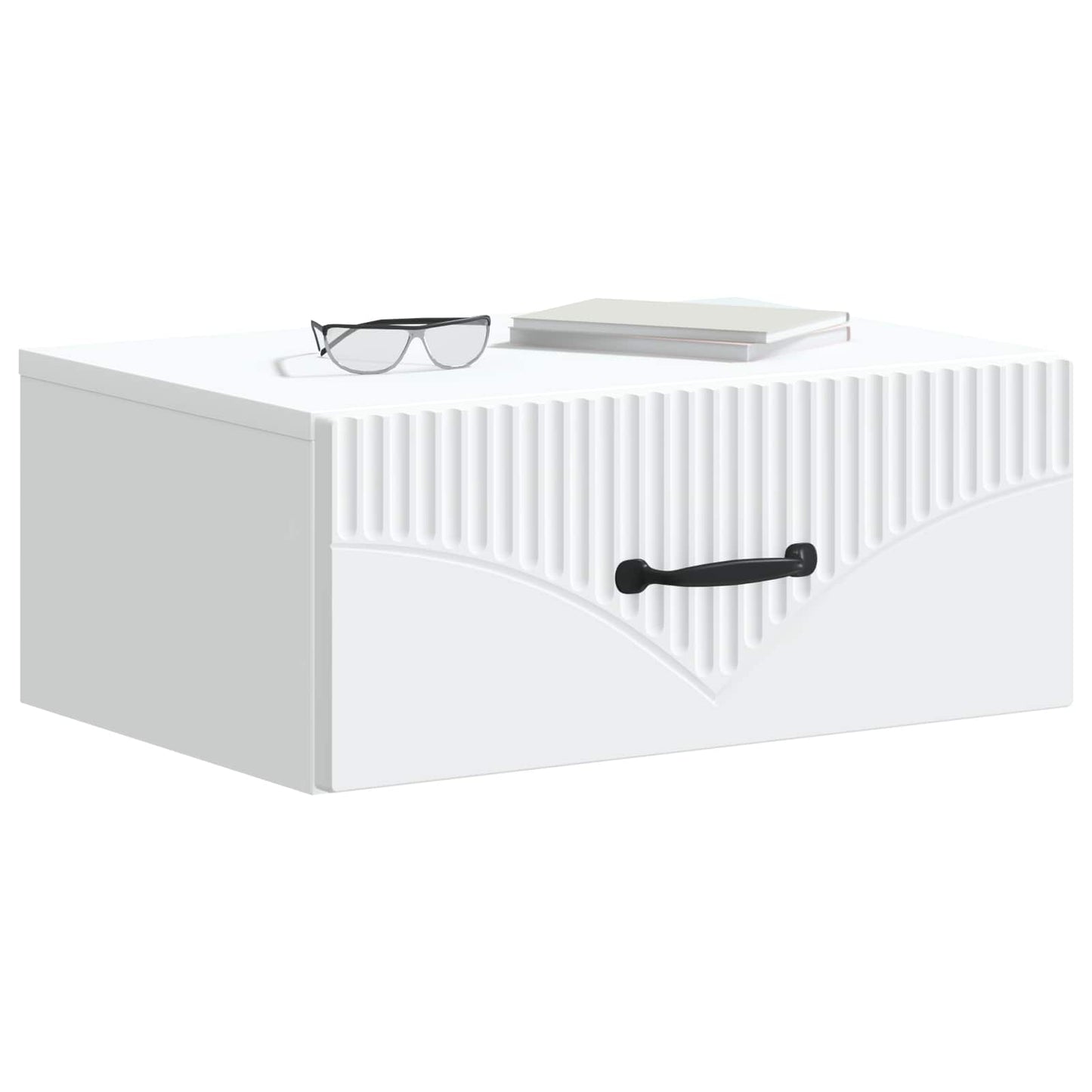 vidaXL Wall-Mounted Bedside Cabinet 2 pcs White 49 x 34.5 x 20 cm