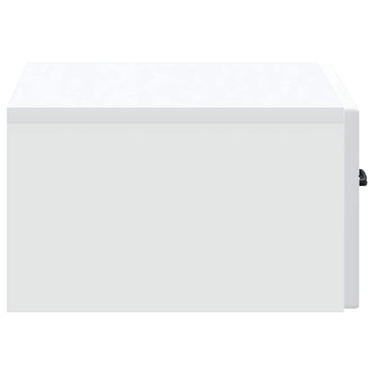 vidaXL Wall-Mounted Bedside Cabinet 2 pcs White 49 x 34.5 x 20 cm
