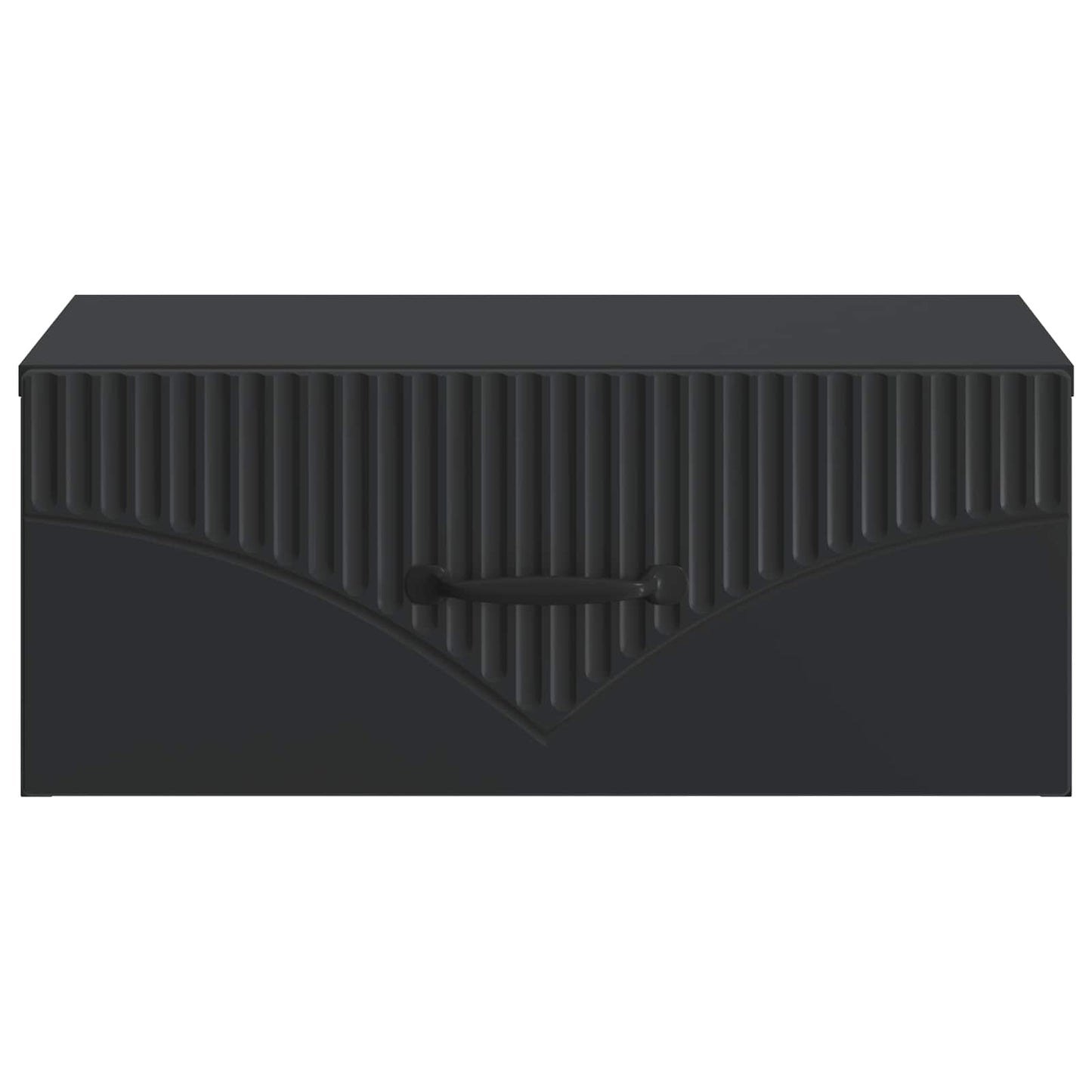 vidaXL Wall-Mounted Bedside Cabinet 2 pcs Black 49 x 34.5 x 20 cm