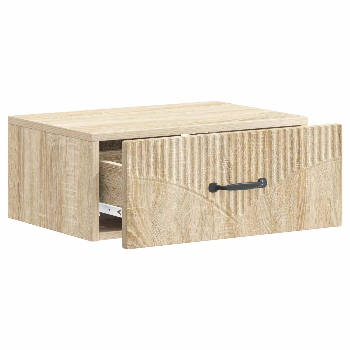 vidaXL Wall-Mounted Bedside Cabinet 2 pcs Sonoma Oak 49 x 34.5 x 20 cm