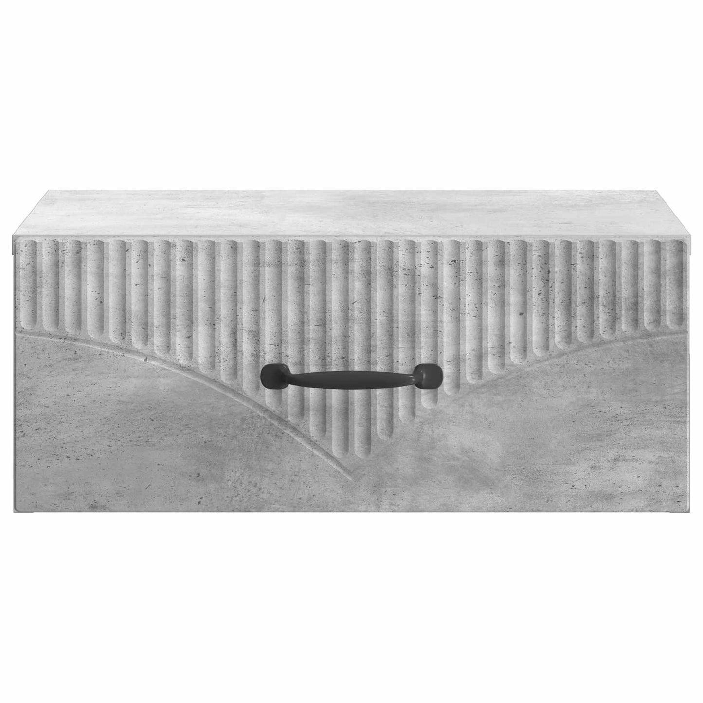 vidaXL Wall-Mounted Bedside Cabinet Concrete Grey 49 x 34.5 x 20 cm