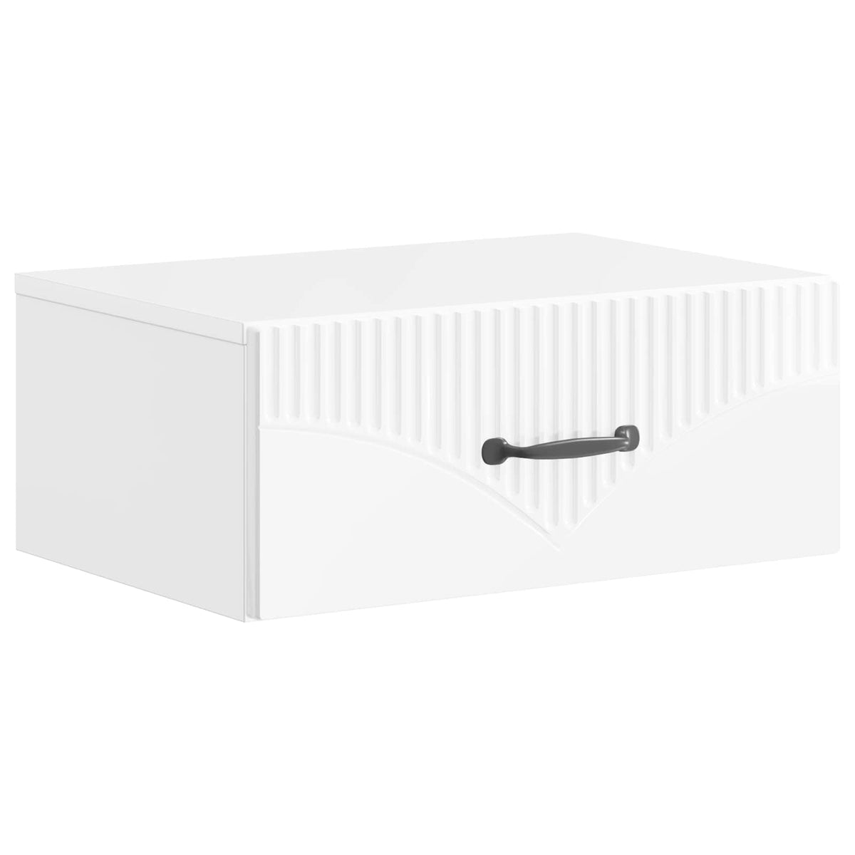 vidaXL Wall-Mounted Bedside Cabinet 2 pcs High Gloss White