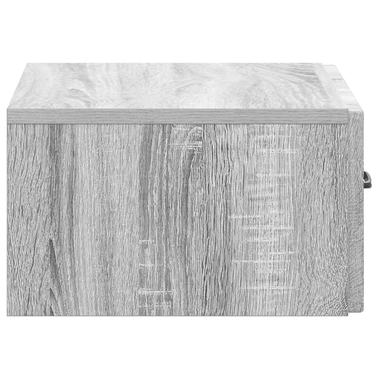 vidaXL Wall-Mounted Bedside Cabinet Grey Sonoma 49 x 34.5 x 20 cm