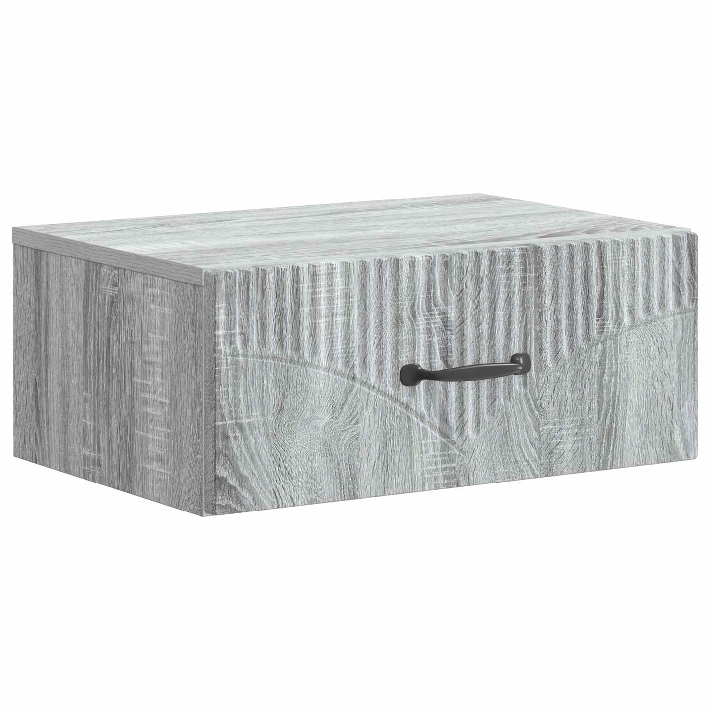 vidaXL Wall-Mounted Bedside Cabinet 2 pcs Grey Sonoma Engineered Wood