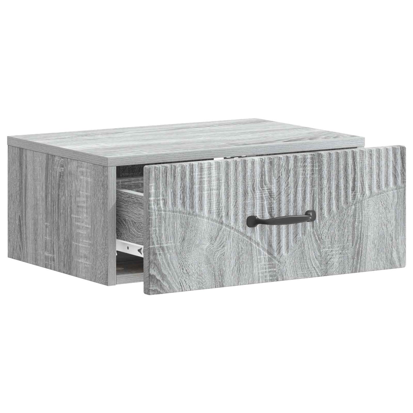 vidaXL Wall-Mounted Bedside Cabinet 2 pcs Grey Sonoma Engineered Wood