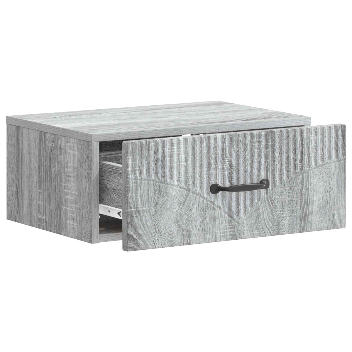 vidaXL Wall-Mounted Bedside Cabinet 2 pcs Grey Sonoma