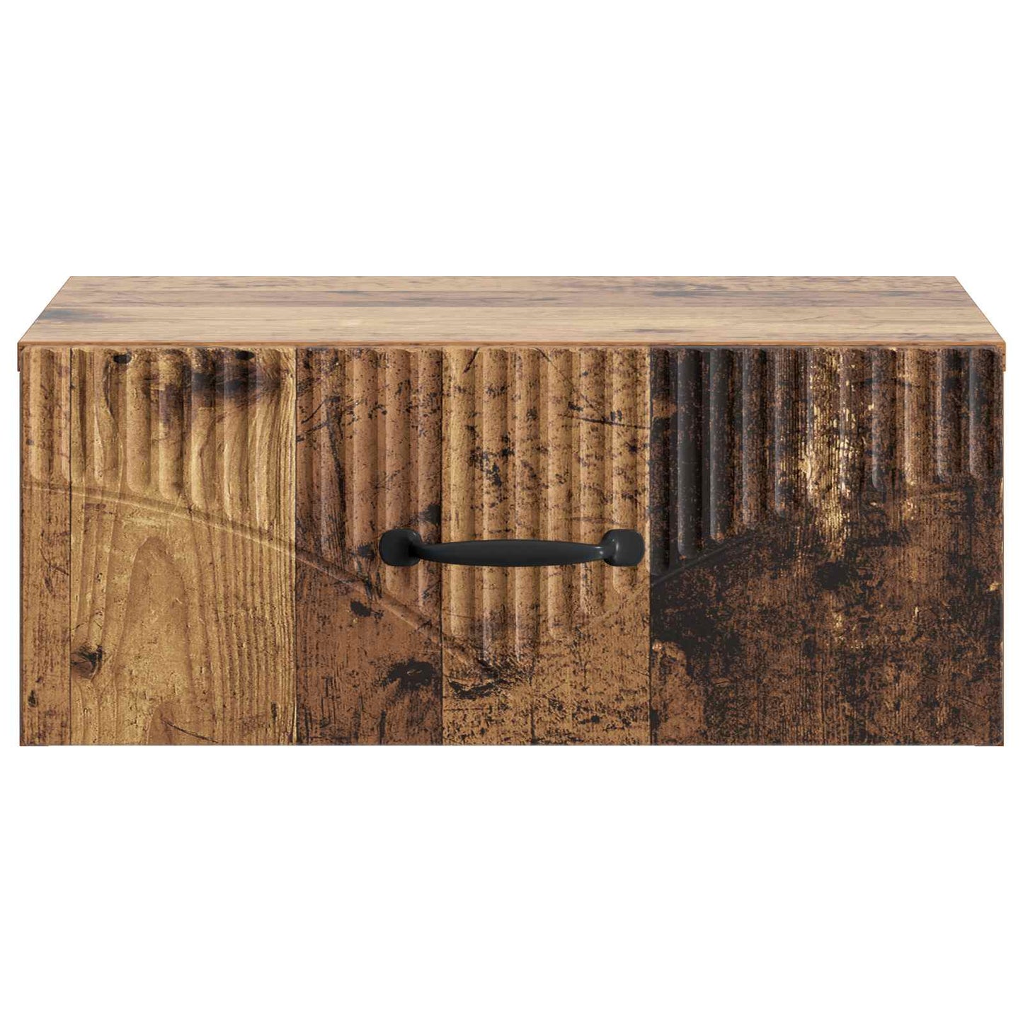 vidaXL Wall-Mounted Bedside Cabinet Old Wood 49 x 34.5 x 20 cm