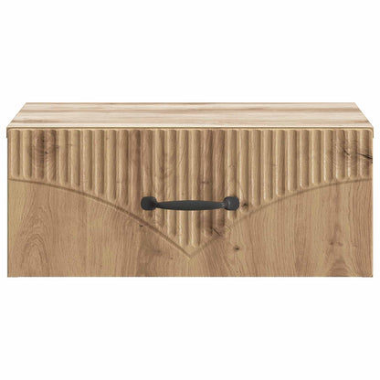 vidaXL Wall-Mounted Bedside Cabinet Artisan Oak 49 x 34.5 x 20 cm