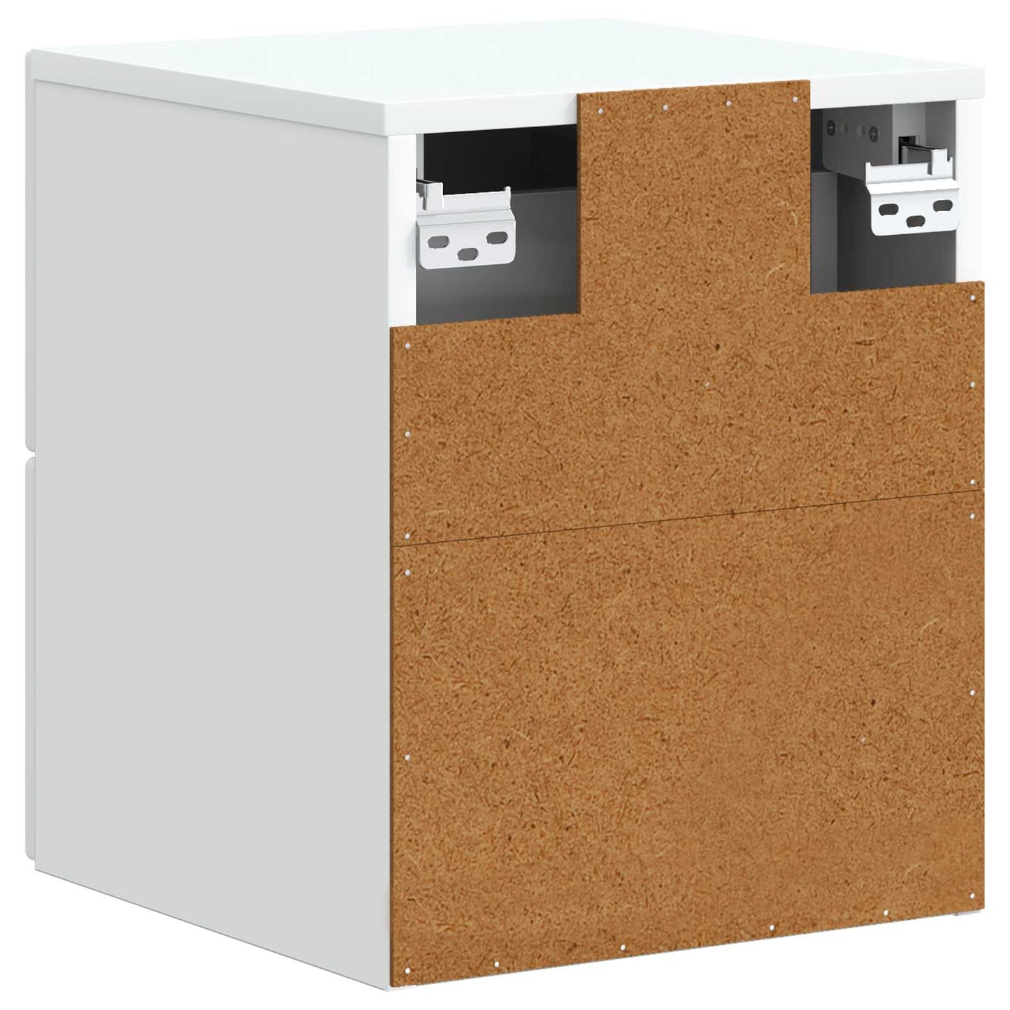 vidaXL Wall-Mounted Bedside Cabinet 2 pcs White 34.5 x 33 x 40 cm
