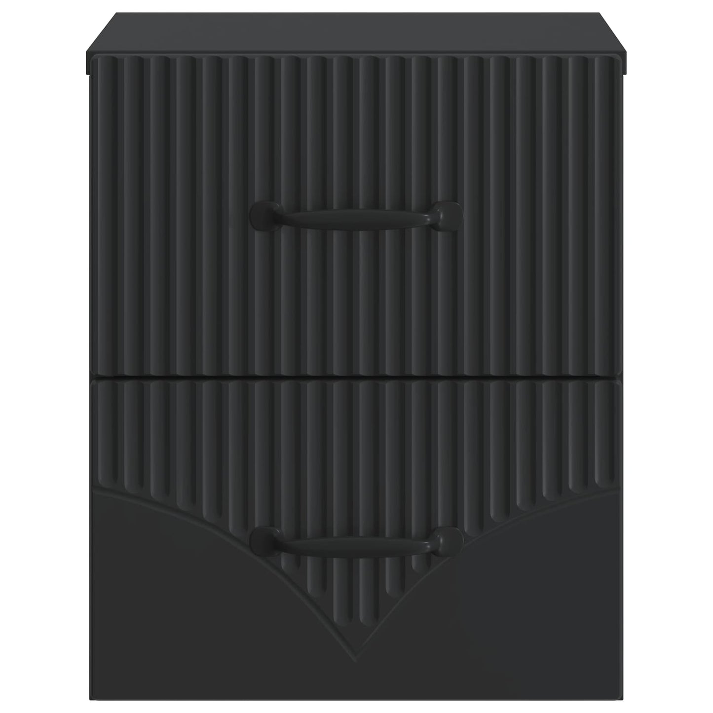 vidaXL Wall-Mounted Bedside Cabinet 2 pcs Black 34.5 x 33 x 40 cm