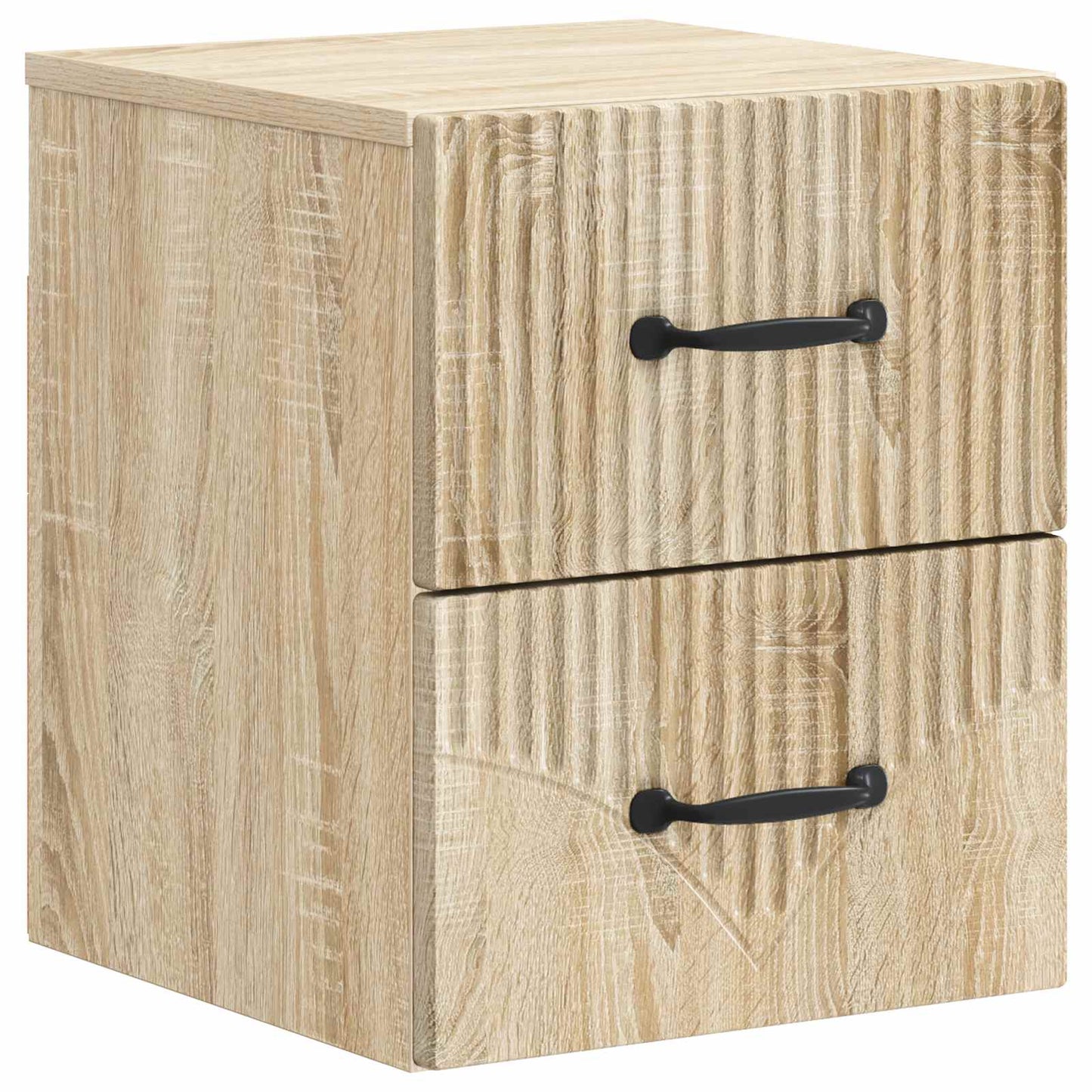 vidaXL Wall-Mounted Bedside Cabinet 2 pcs Sonoma Oak 34.5 x 33 x 40 cm