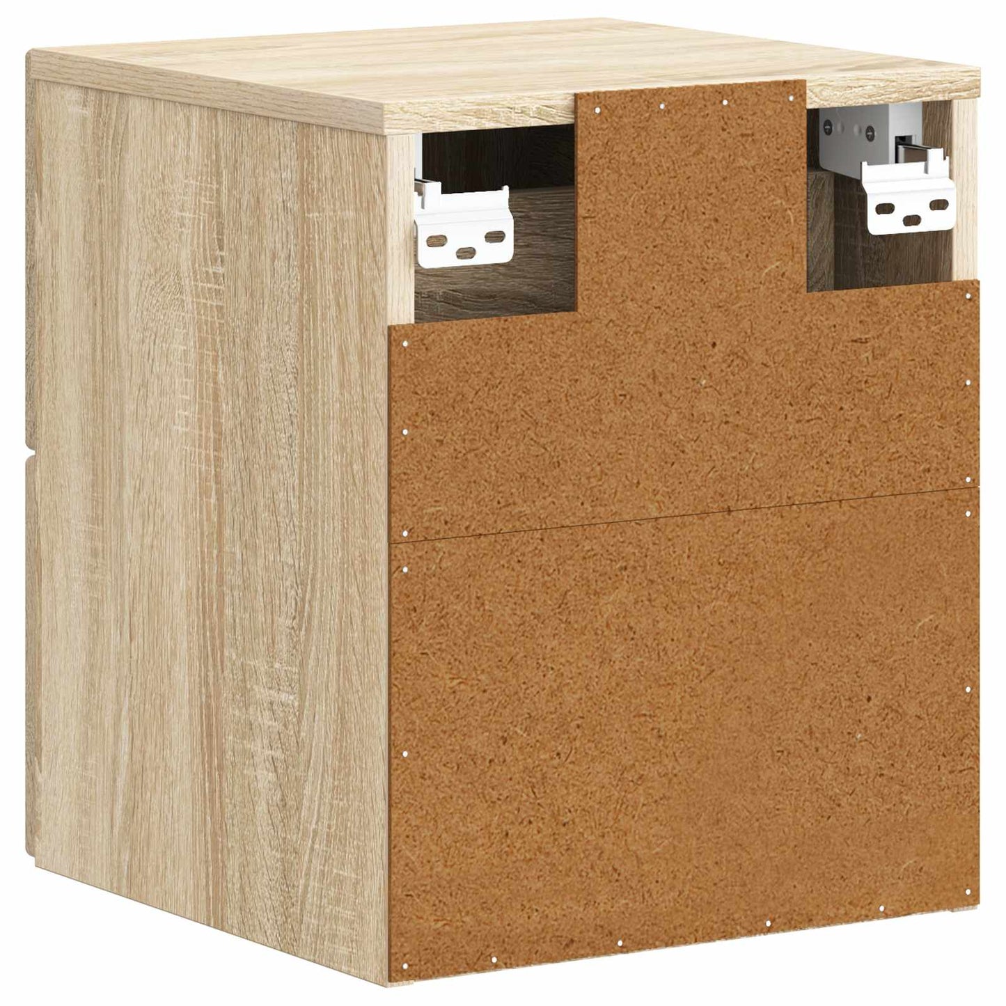 vidaXL Wall-Mounted Bedside Cabinet 2 pcs Sonoma Oak 34.5 x 33 x 40 cm