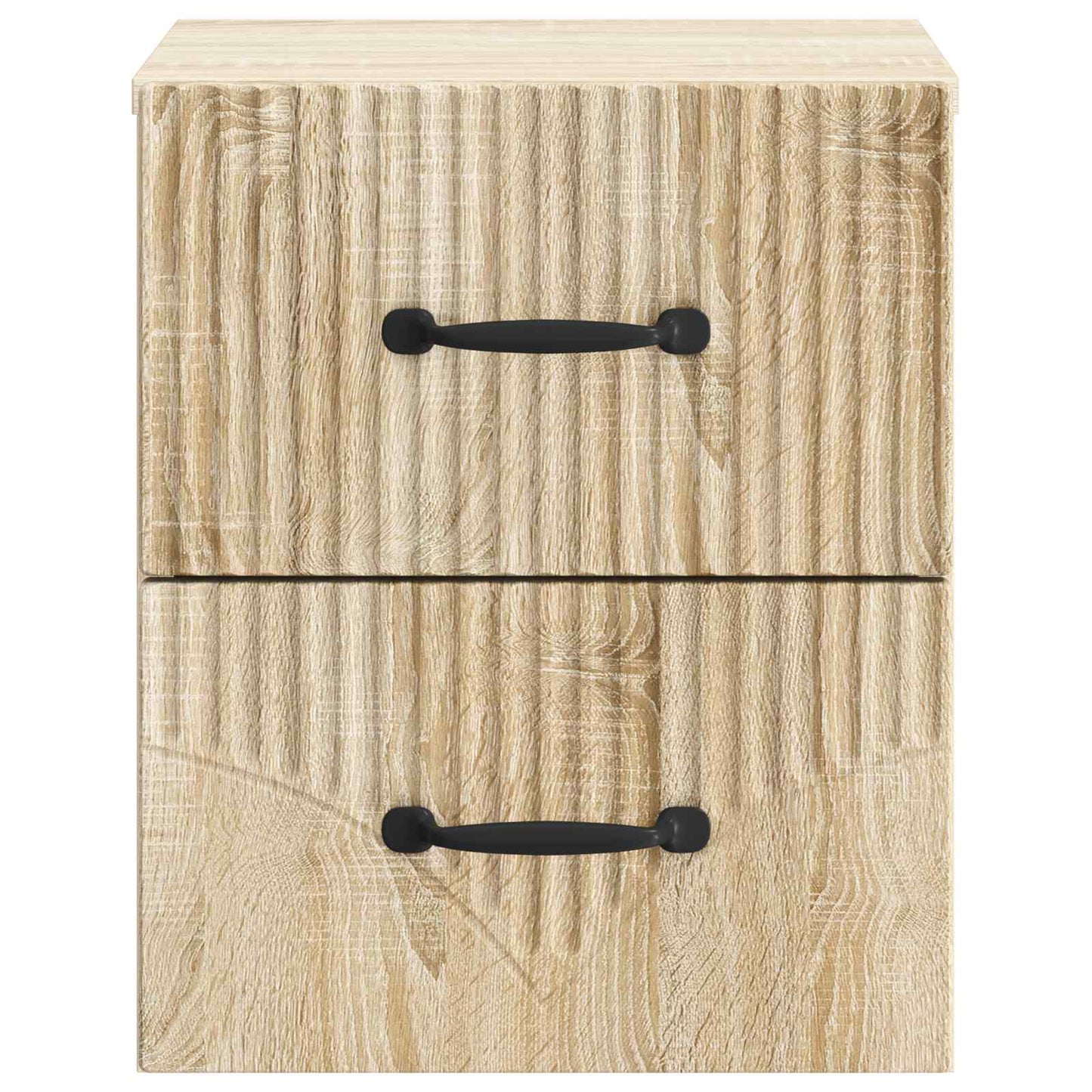 vidaXL Wall-Mounted Bedside Cabinet 2 pcs Sonoma Oak 34.5 x 33 x 40 cm