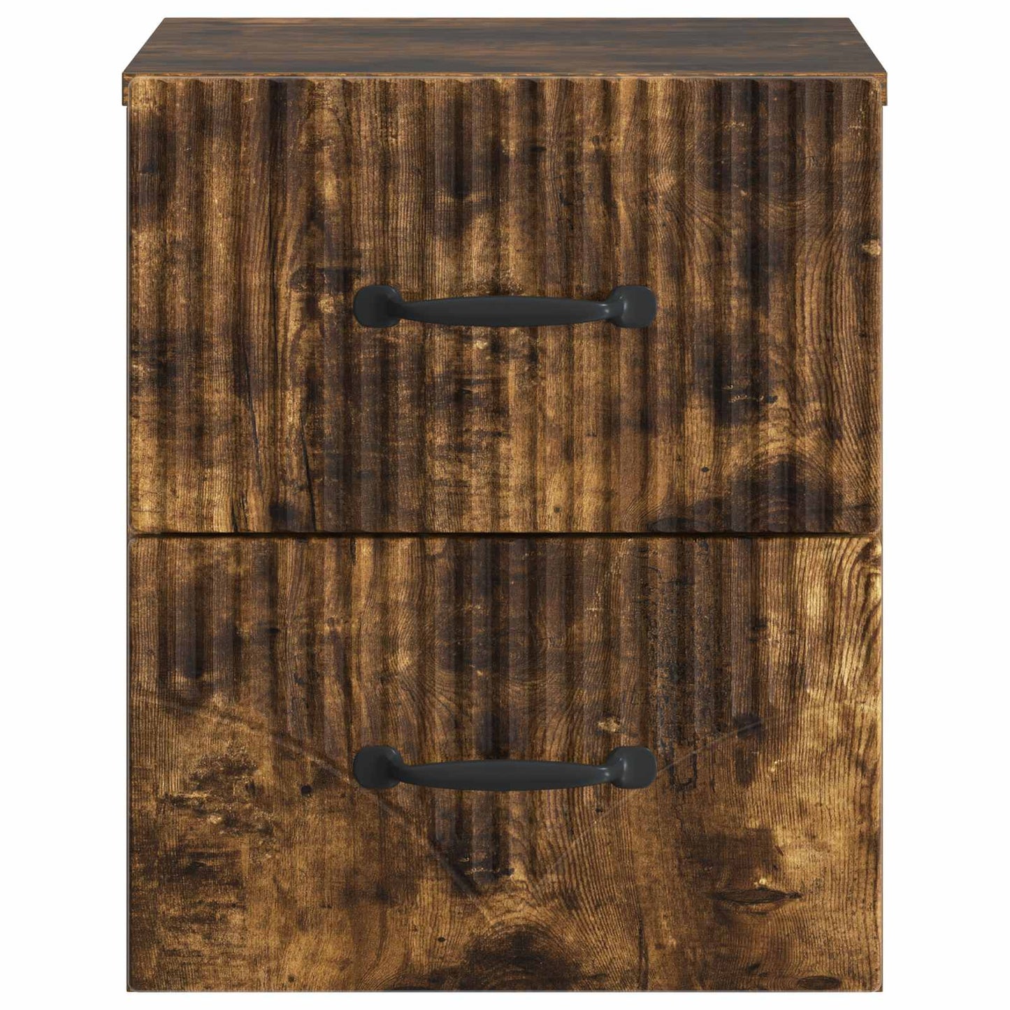 vidaXL Wall-Mounted Bedside Cabinet 2 pcs Smoked Oak 34.5 x 33 x 40 cm