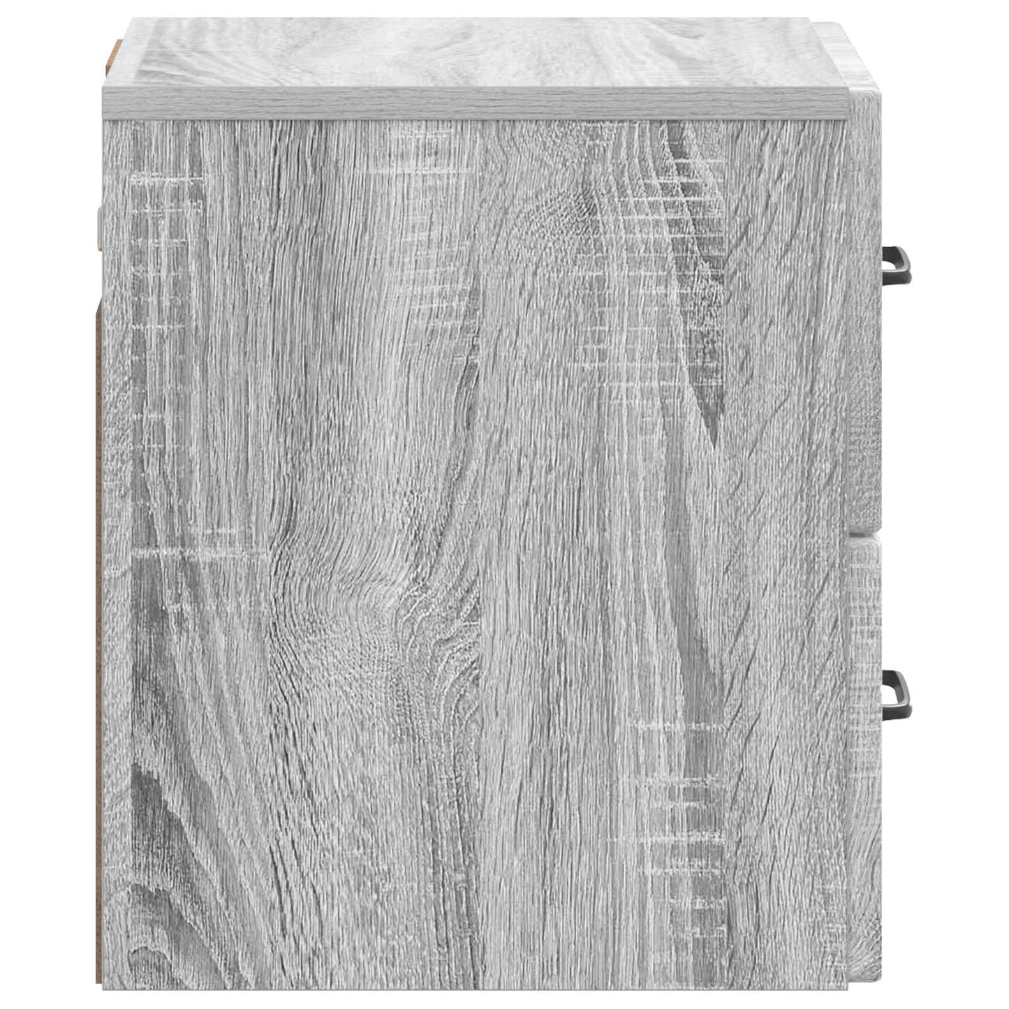 vidaXL Wall-Mounted Bedside Cabinet 2 pcs Grey Sonoma Engineered Wood