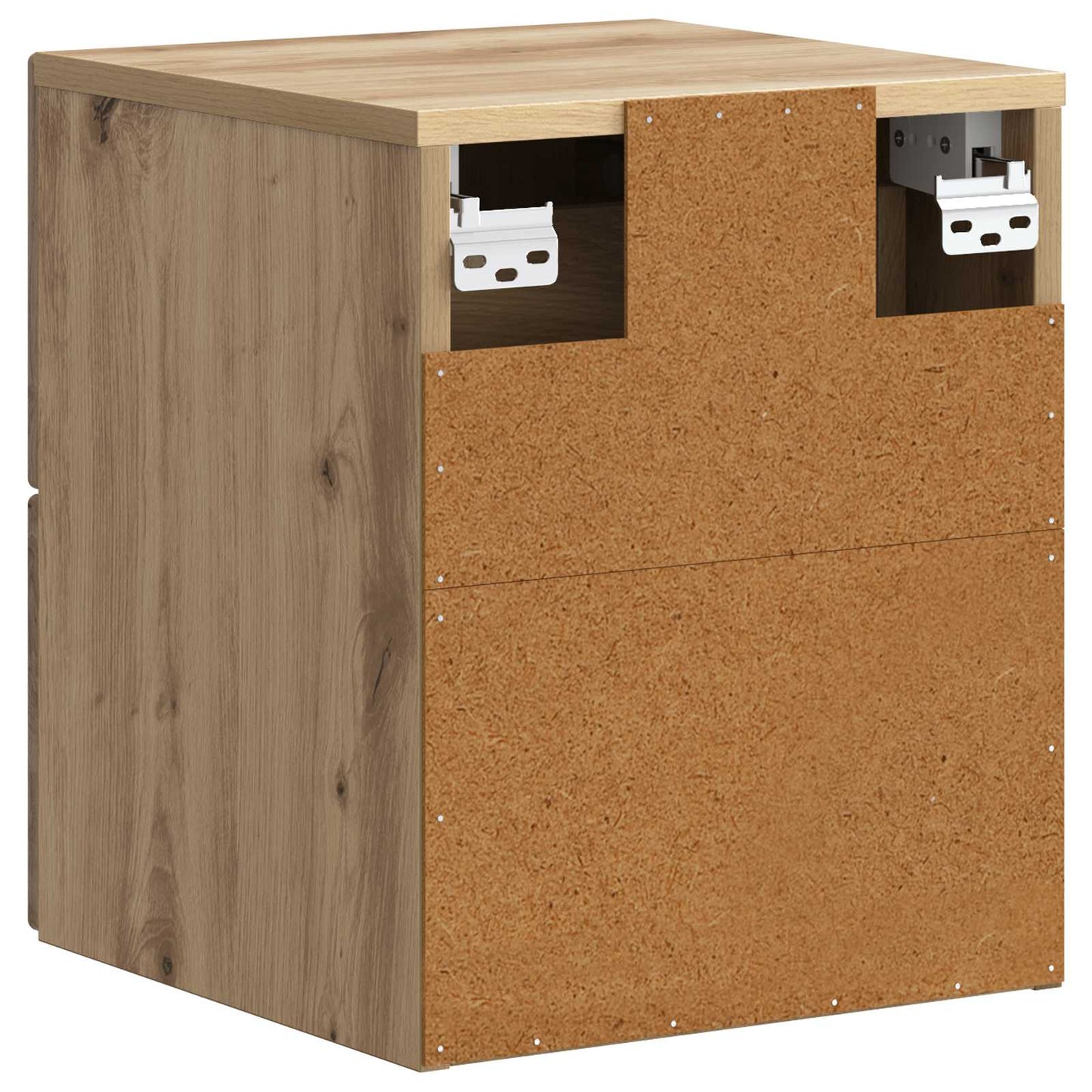 vidaXL Wall-Mounted Bedside Cabinet 2 pcs Artisan Oak