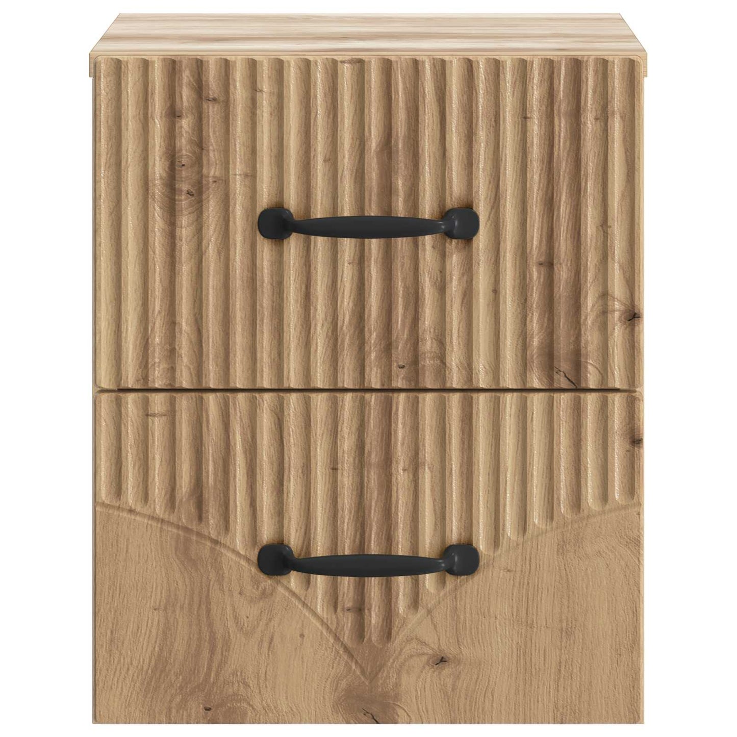 vidaXL Wall-Mounted Bedside Cabinet 2 pcs Artisan Oak