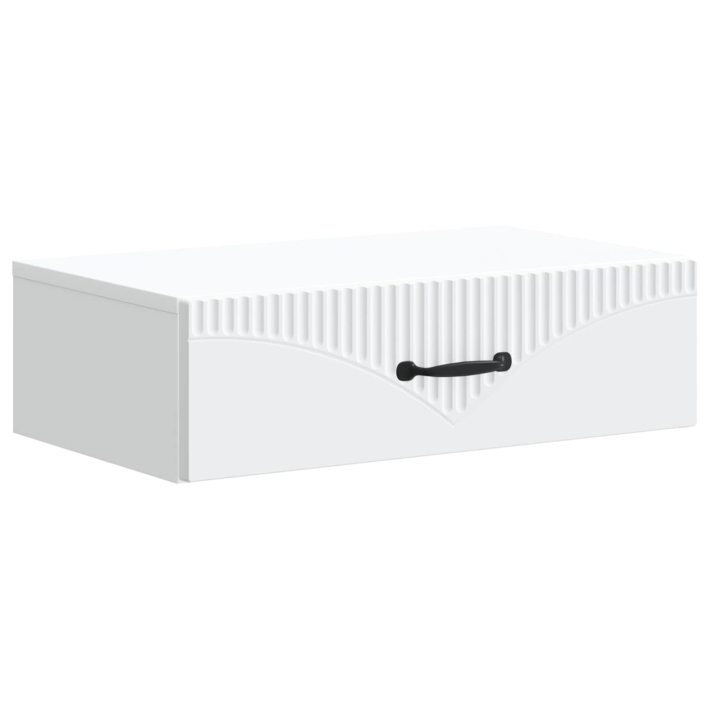 vidaXL Wall-Mounted Side Table White 59 x 34.5 x 17 cm Engineered Wood