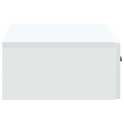 vidaXL Wall-Mounted Side Table White 59 x 34.5 x 17 cm Engineered Wood