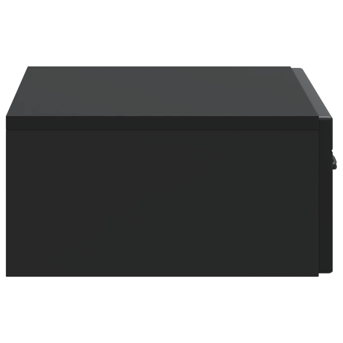vidaXL Wall-Mounted Side Table Black 59 x 34.5 x 17 cm Engineered Wood