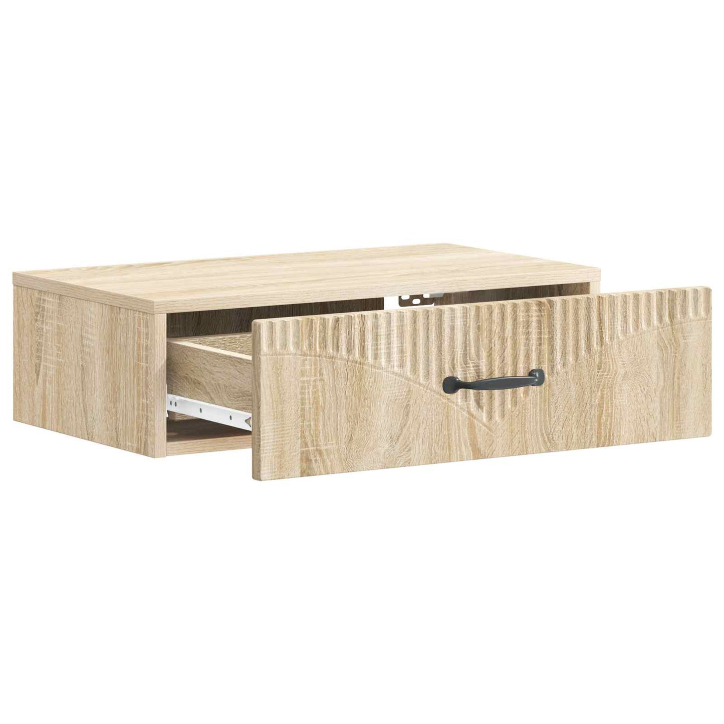 vidaXL Wall-Mounted Side Table Sonoma Oak 59 x 34.5 x 17 cm