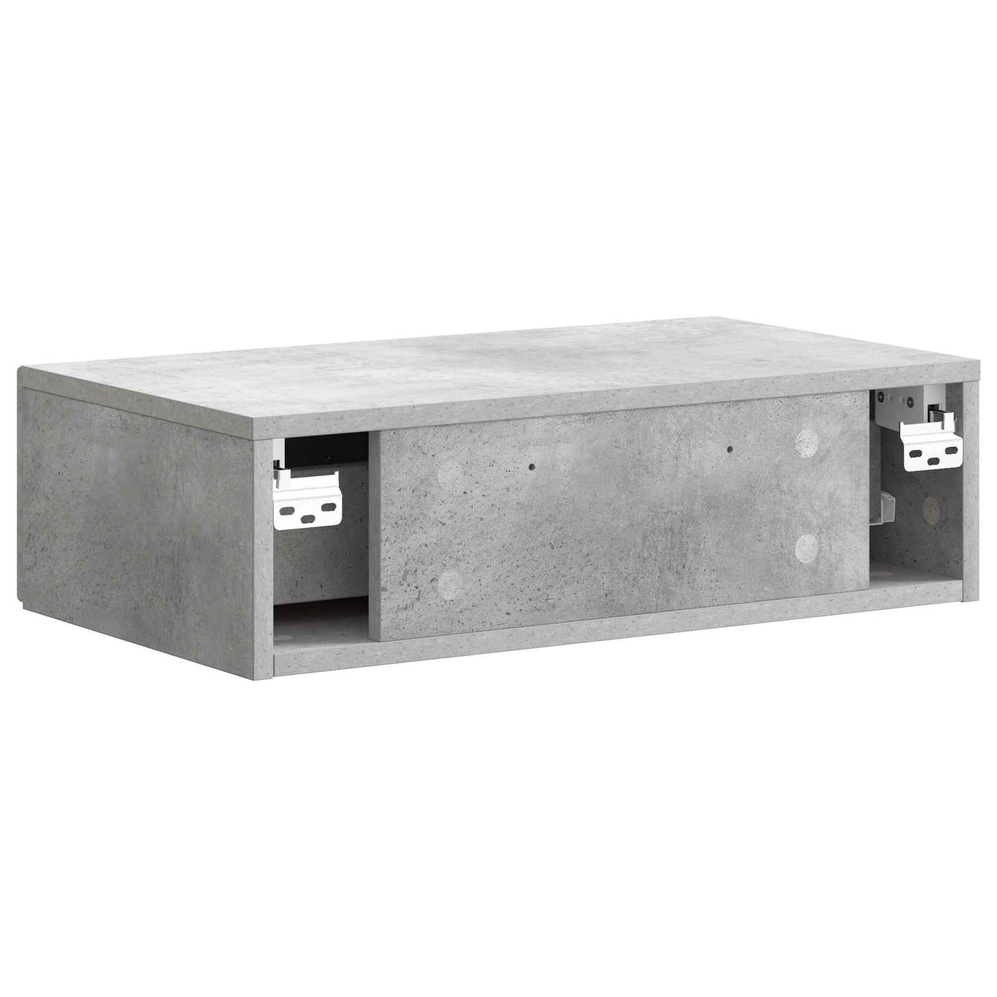 vidaXL Wall-Mounted Side Table Concrete Grey 59 x 34.5 x 17 cm