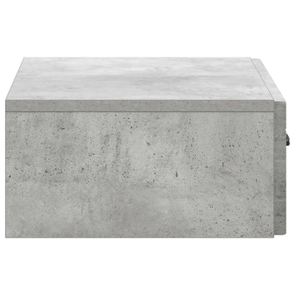 vidaXL Wall-Mounted Side Table Concrete Grey 59 x 34.5 x 17 cm