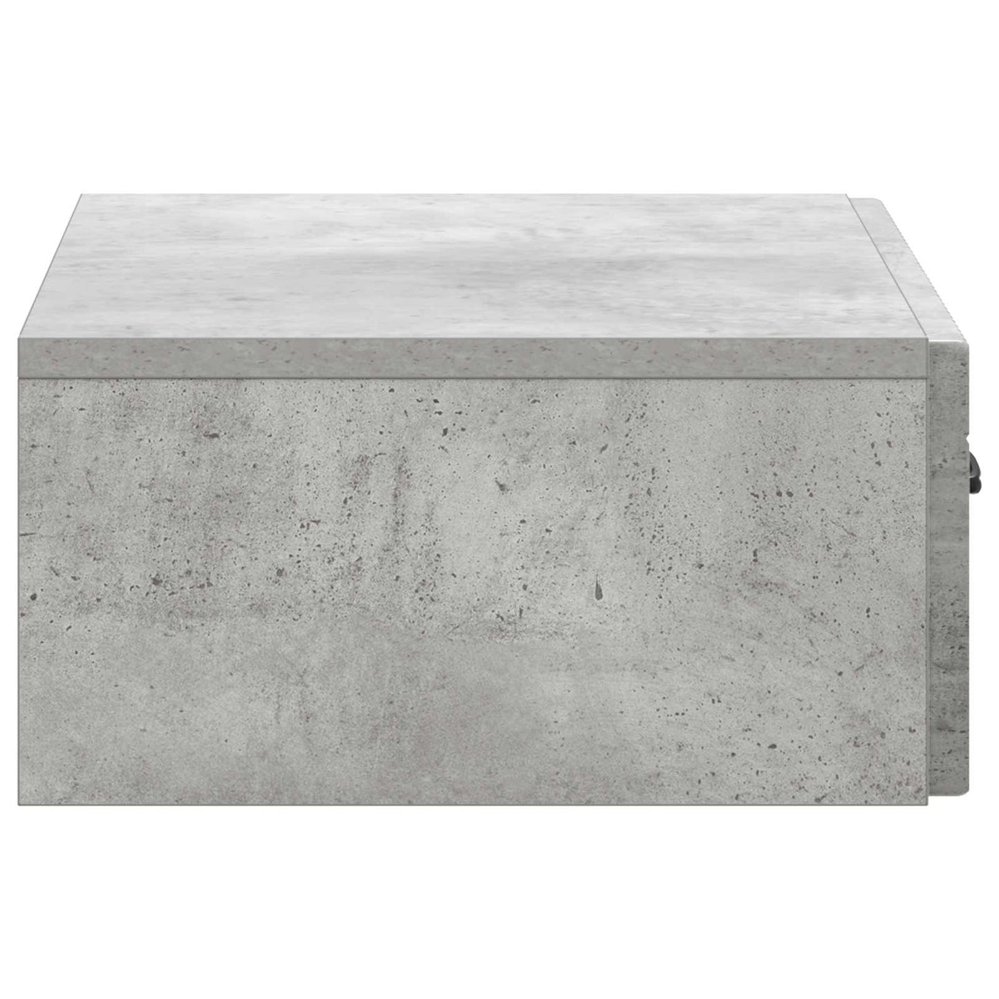 vidaXL Wall-Mounted Side Table Concrete Grey 59 x 34.5 x 17 cm