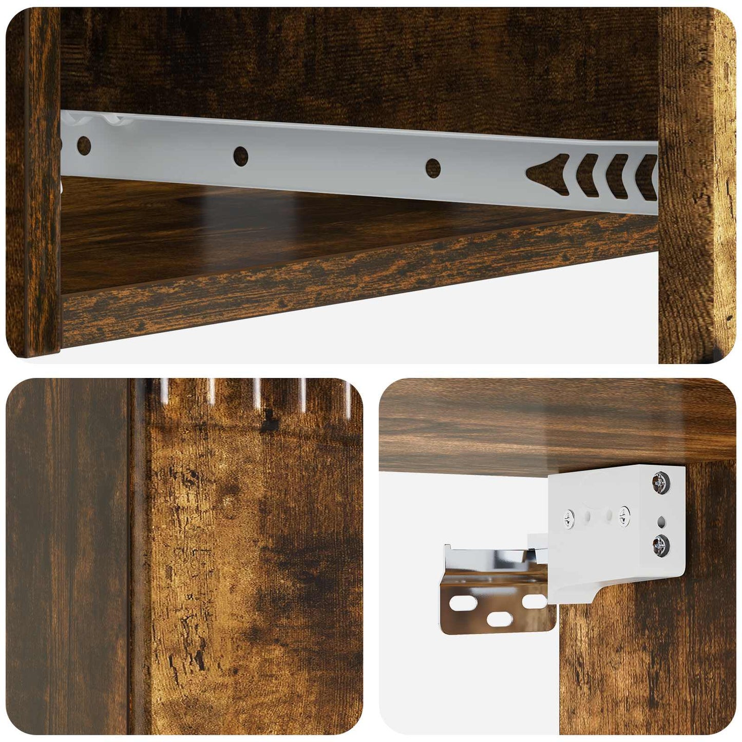 vidaXL Wall-Mounted Side Table 59 x 34.5 x 17 cm Engineered Wood