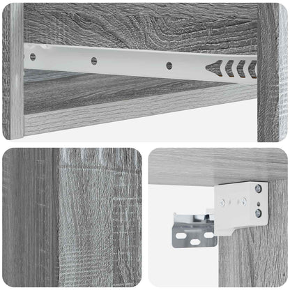 vidaXL Wall-Mounted Side Table 59 x 34.5 x 17 cm Engineered Wood