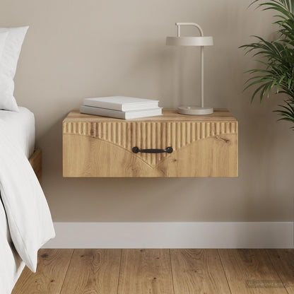 vidaXL Wall-Mounted Side Table 59 x 34.5 x 17 cm Engineered Wood