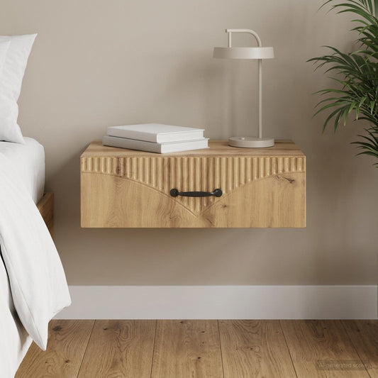 vidaXL Wall-Mounted Side Table 59 x 34.5 x 17 cm Engineered Wood