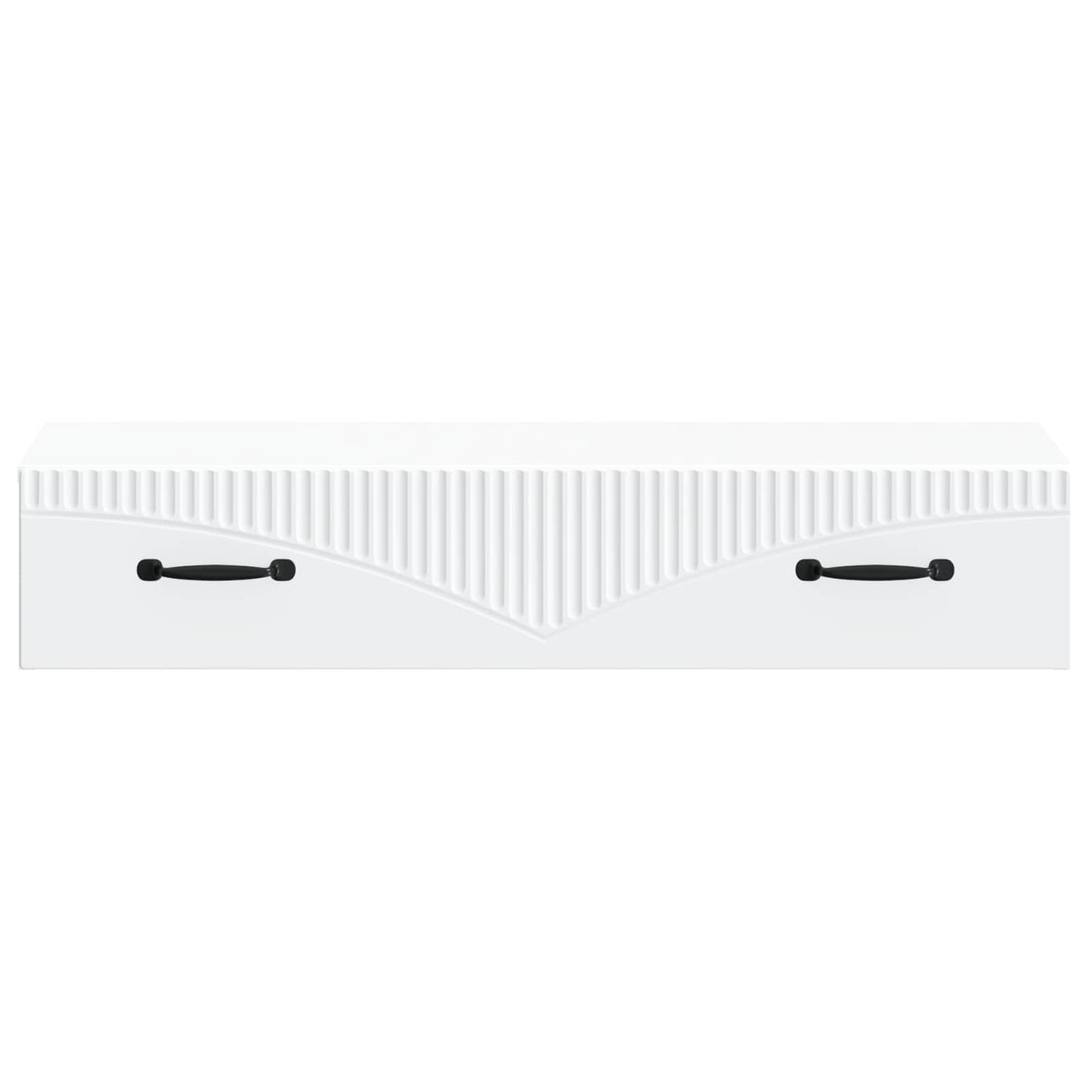 vidaXL Wall-Mounted Side Table Wall-mounted White 87.5 x 34.5 x 17 cm