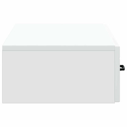 vidaXL Wall-Mounted Side Table Wall-mounted White 87.5 x 34.5 x 17 cm