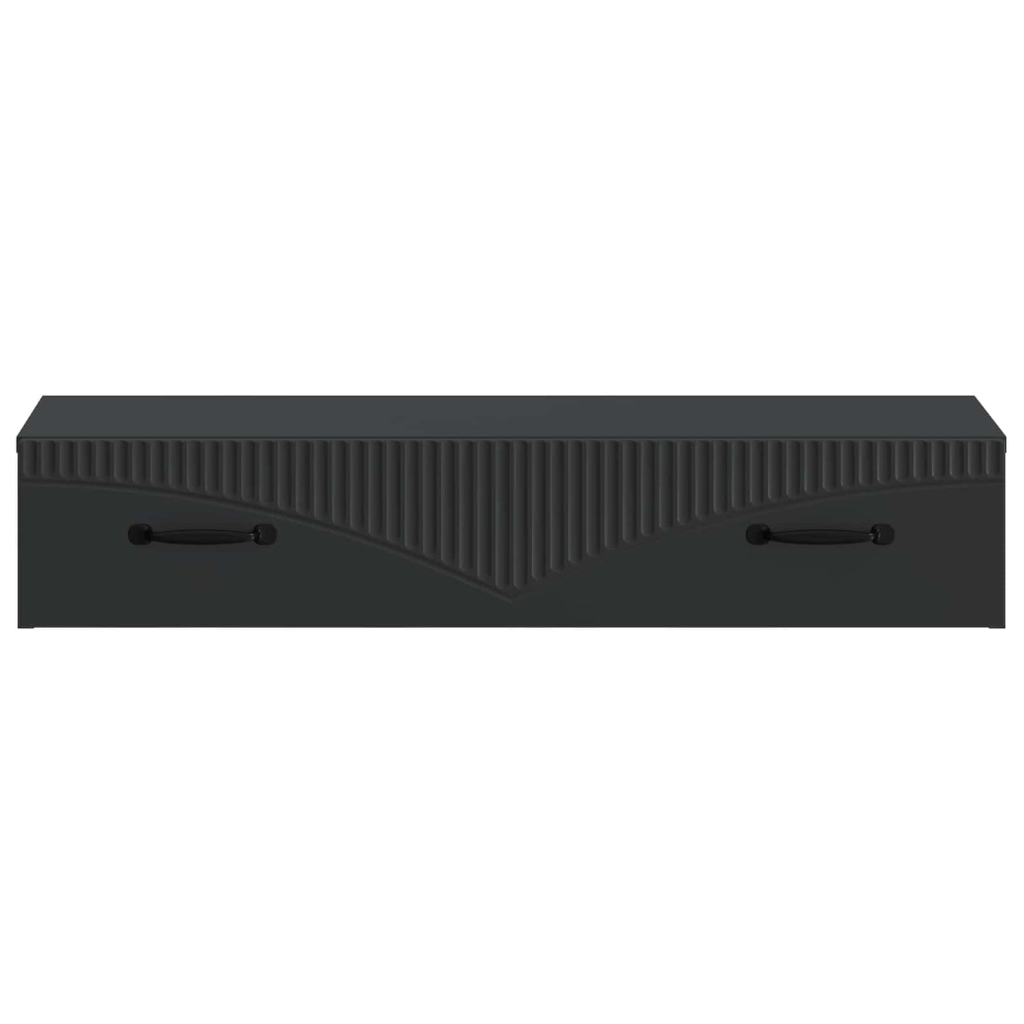 vidaXL Wall-Mounted Side Table Wall-mounted Black 87.5 x 34.5 x 17 cm