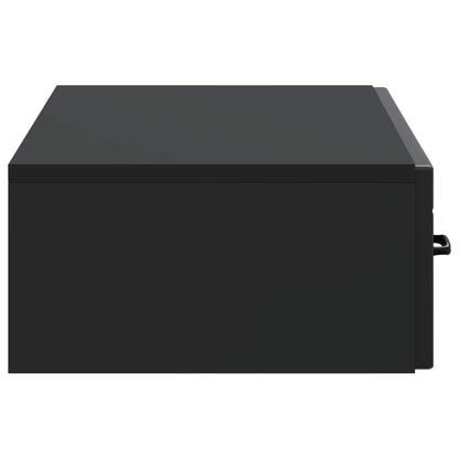vidaXL Wall-Mounted Side Table Wall-mounted Black 87.5 x 34.5 x 17 cm
