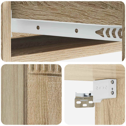 vidaXL Wall-Mounted Side Table 87.5 x 34.5 x 17 cm Engineered Wood
