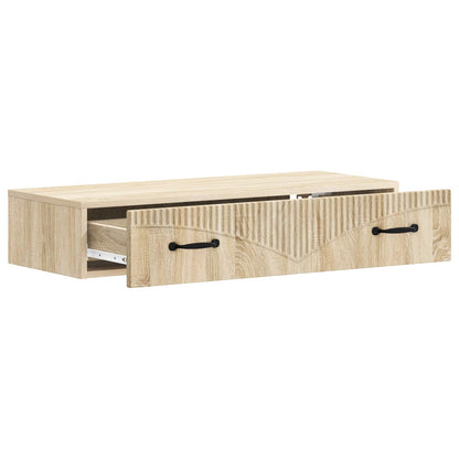 vidaXL Wall-Mounted Side Table 87.5 x 34.5 x 17 cm Engineered Wood