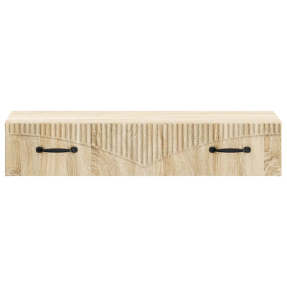 vidaXL Wall-Mounted Side Table 87.5 x 34.5 x 17 cm Engineered Wood