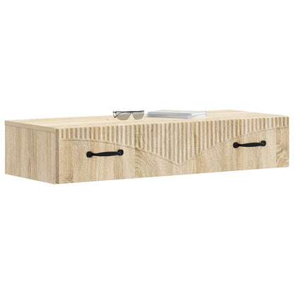 vidaXL Wall-Mounted Side Table 87.5 x 34.5 x 17 cm Engineered Wood