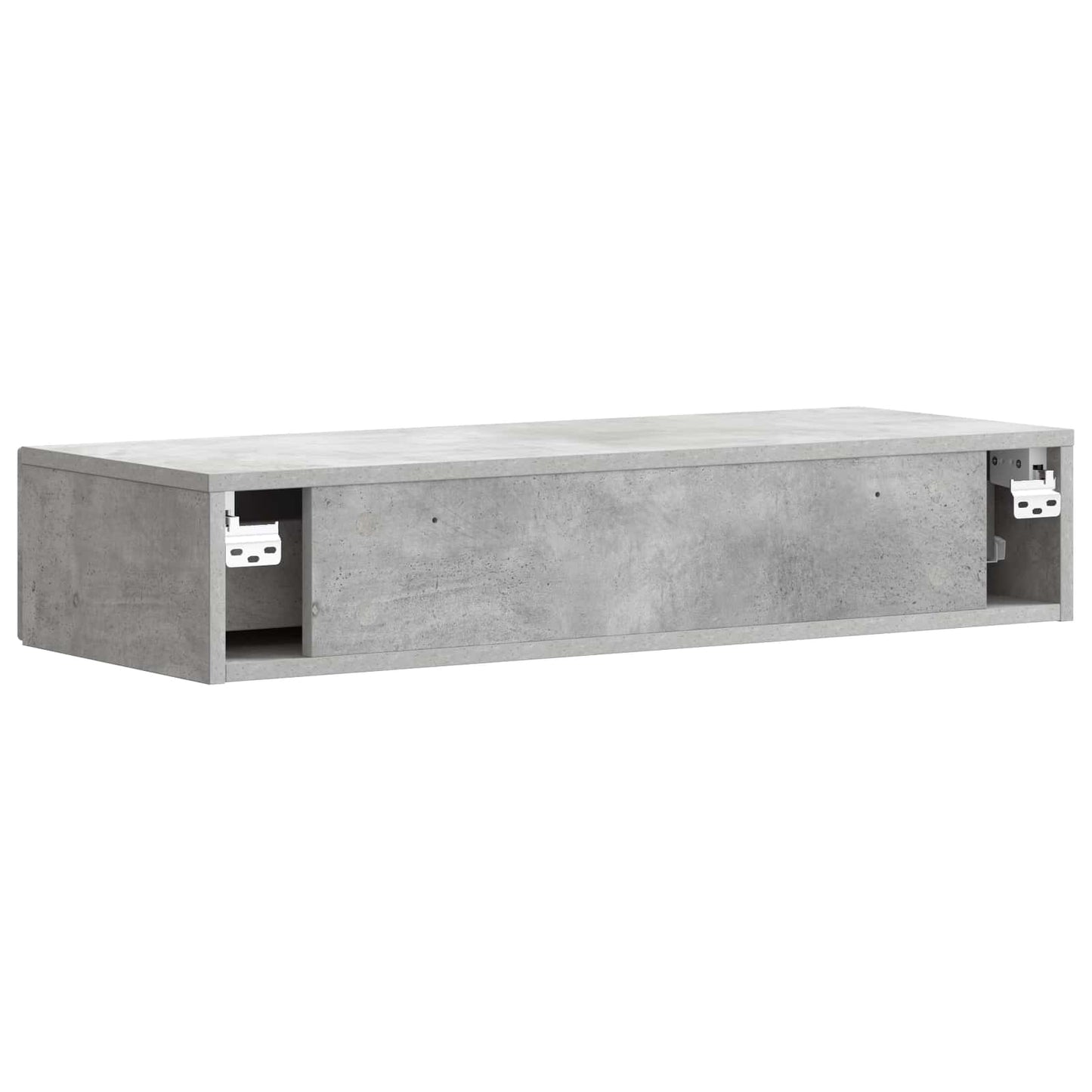 vidaXL Wall-Mounted Side Table Concrete Grey 87.5 x 34.5 x 17 cm
