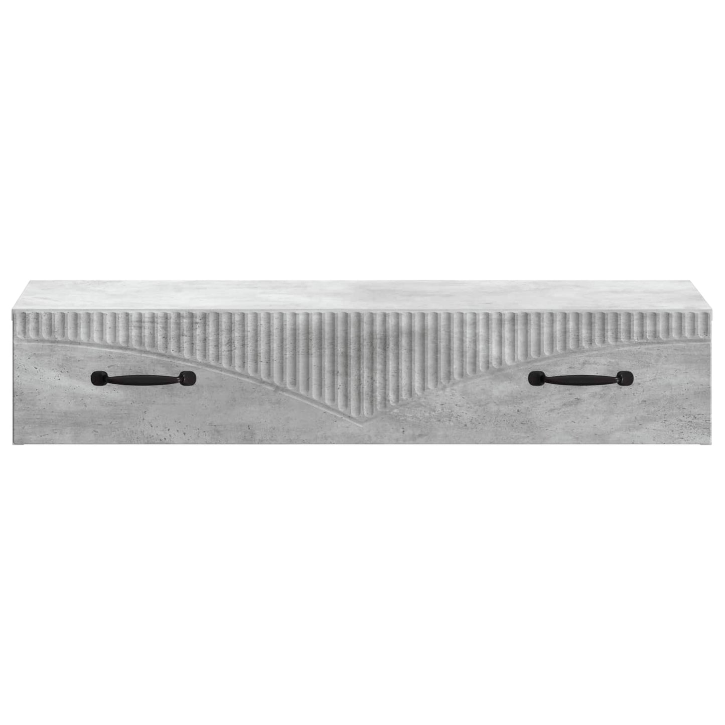 vidaXL Wall-Mounted Side Table Concrete Grey 87.5 x 34.5 x 17 cm