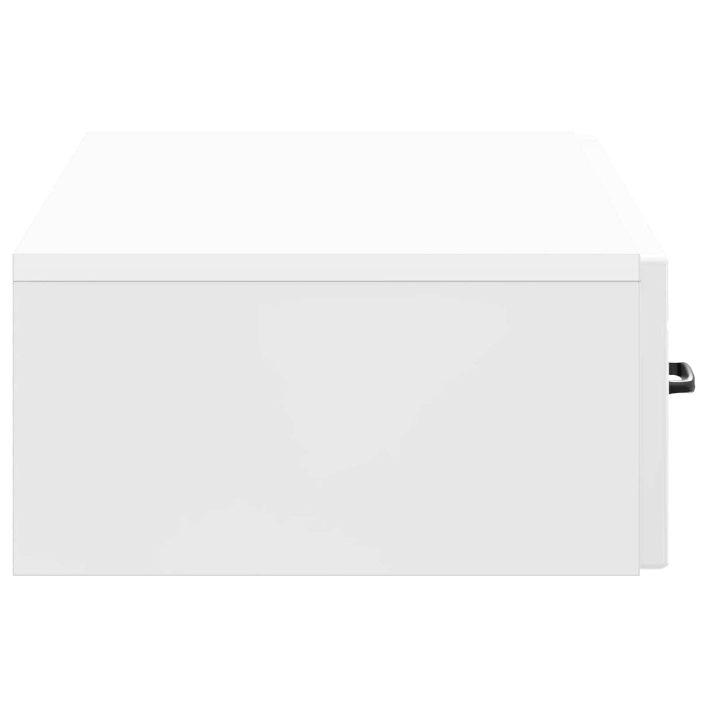 vidaXL Wall-Mounted Side Table High Gloss White 87.5 x 34.5 x 17 cm