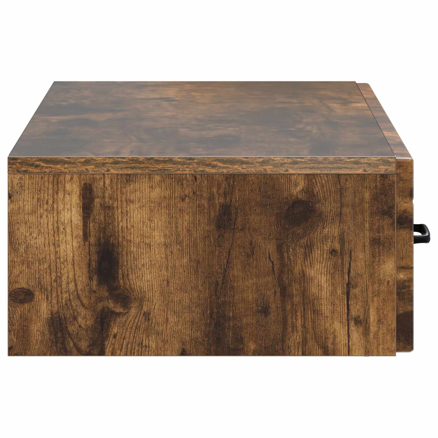 vidaXL Wall-Mounted Side Table Smoked Oak 87.5 x 34.5 x 17 cm