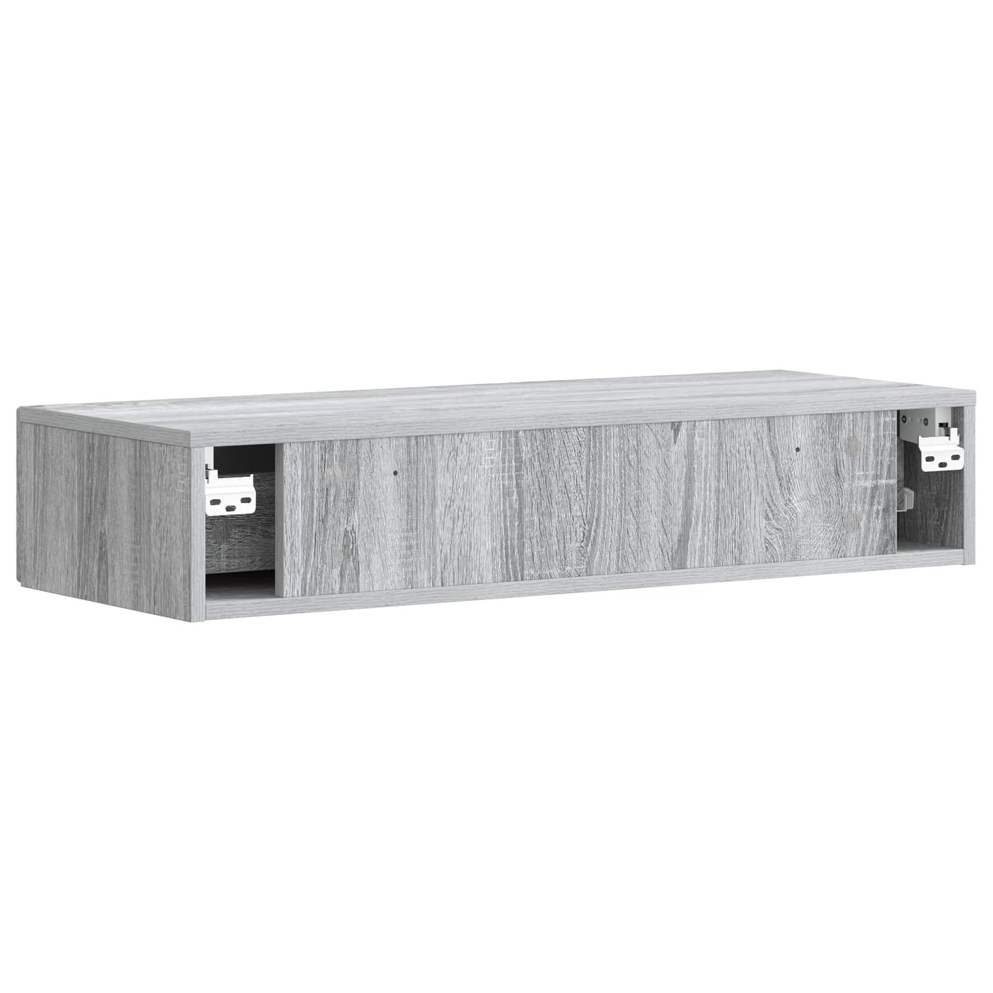 vidaXL Wall-Mounted Side Table Grey Sonoma 87.5 x 34.5 x 17 cm