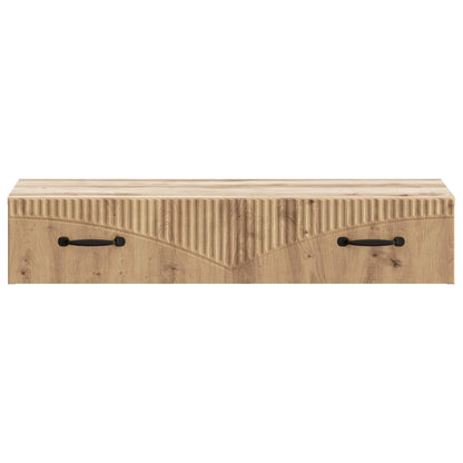 vidaXL Wall-Mounted Side Table 87.5 x 34.5 x 17 cm Engineered Wood