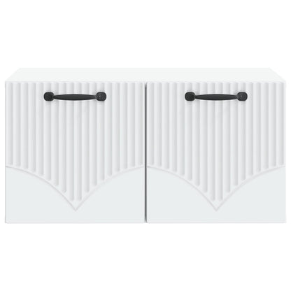 vidaXL Wall-Mounted TV Cabinet White 59.5 x 41 x 30 cm Engineered Wood