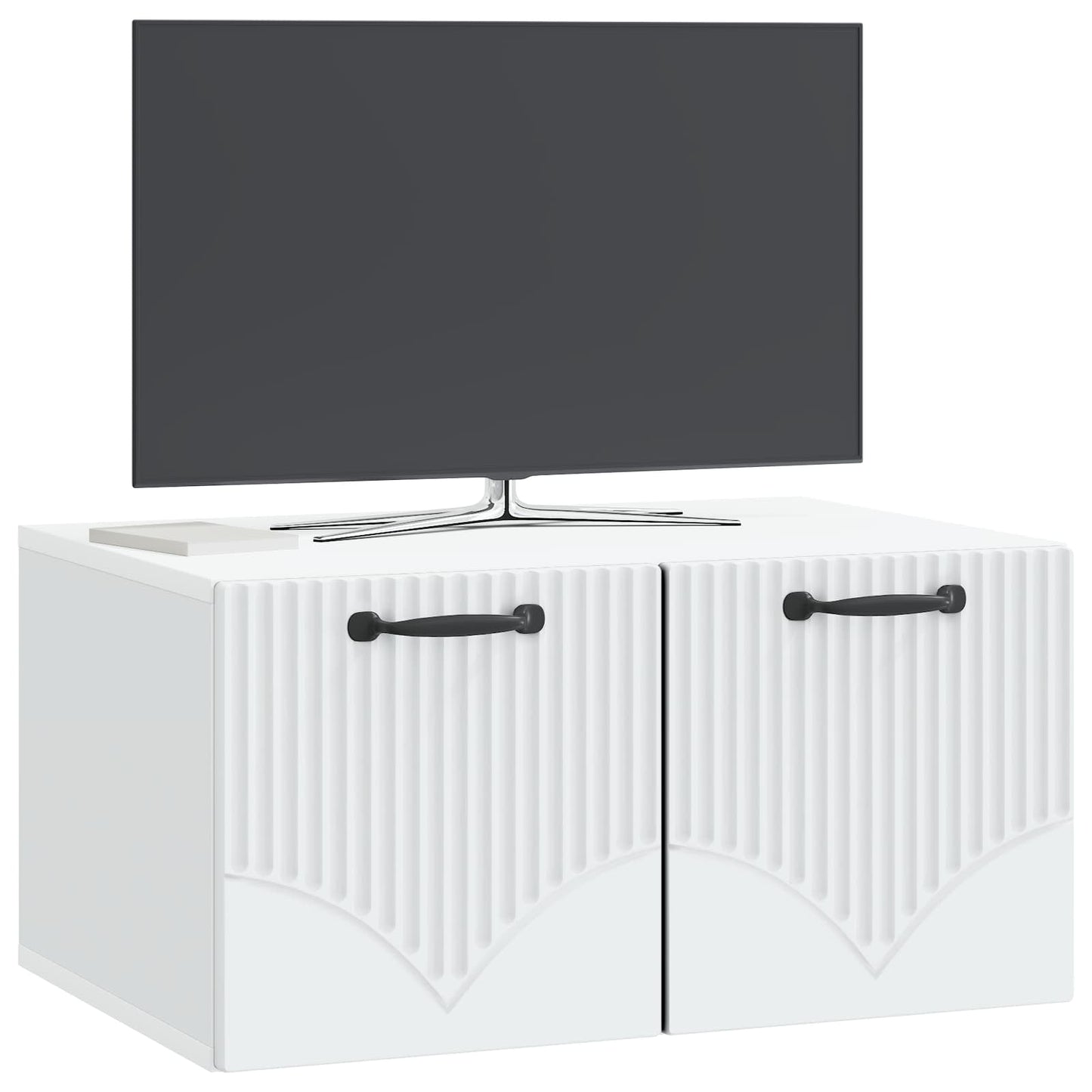 vidaXL Wall-Mounted TV Cabinet White 59.5 x 41 x 30 cm Engineered Wood