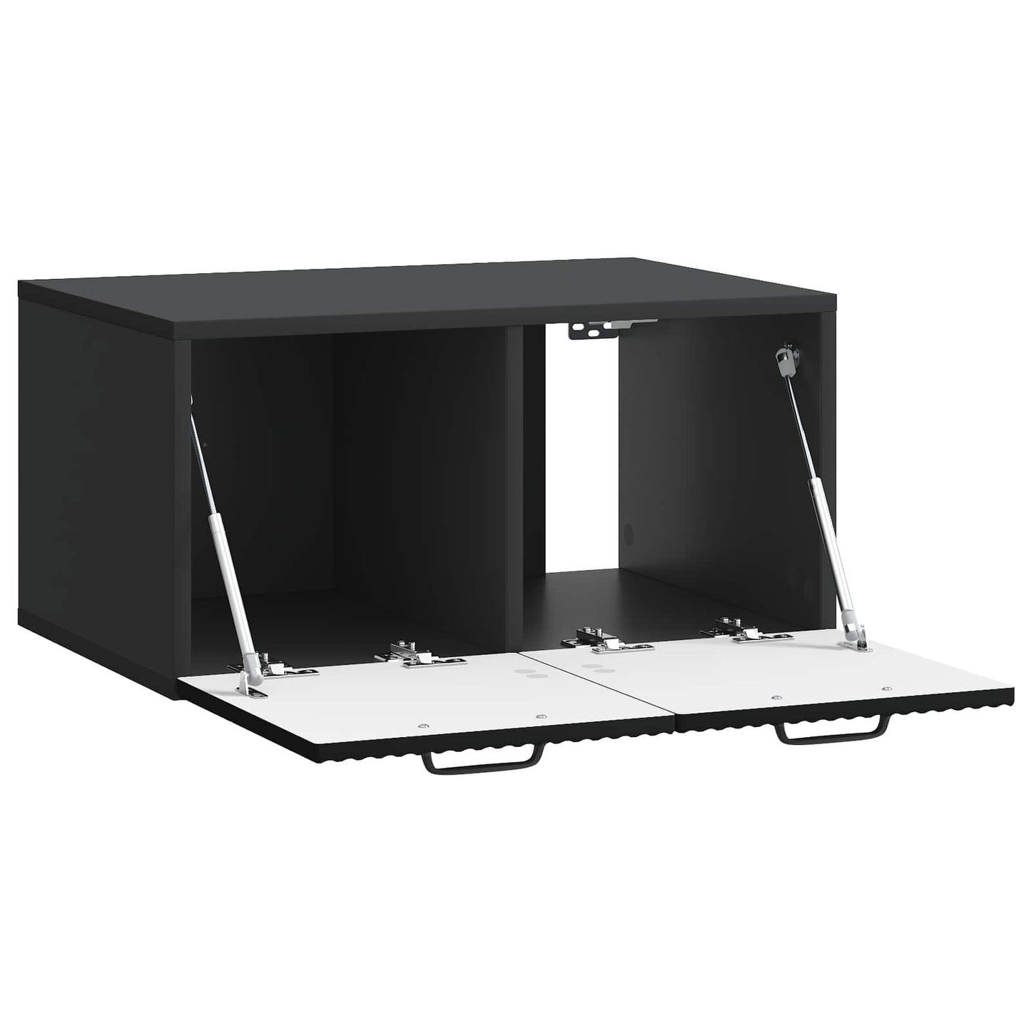 vidaXL Wall-Mounted TV Cabinet Black 59.5 x 41 x 30 cm Engineered Wood
